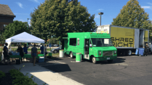 Shred day at North Oaks branch