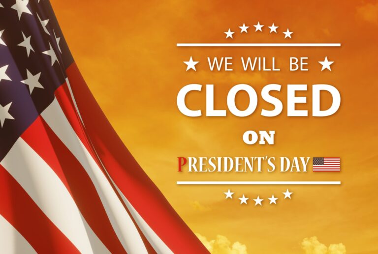 Closed Presidents Day