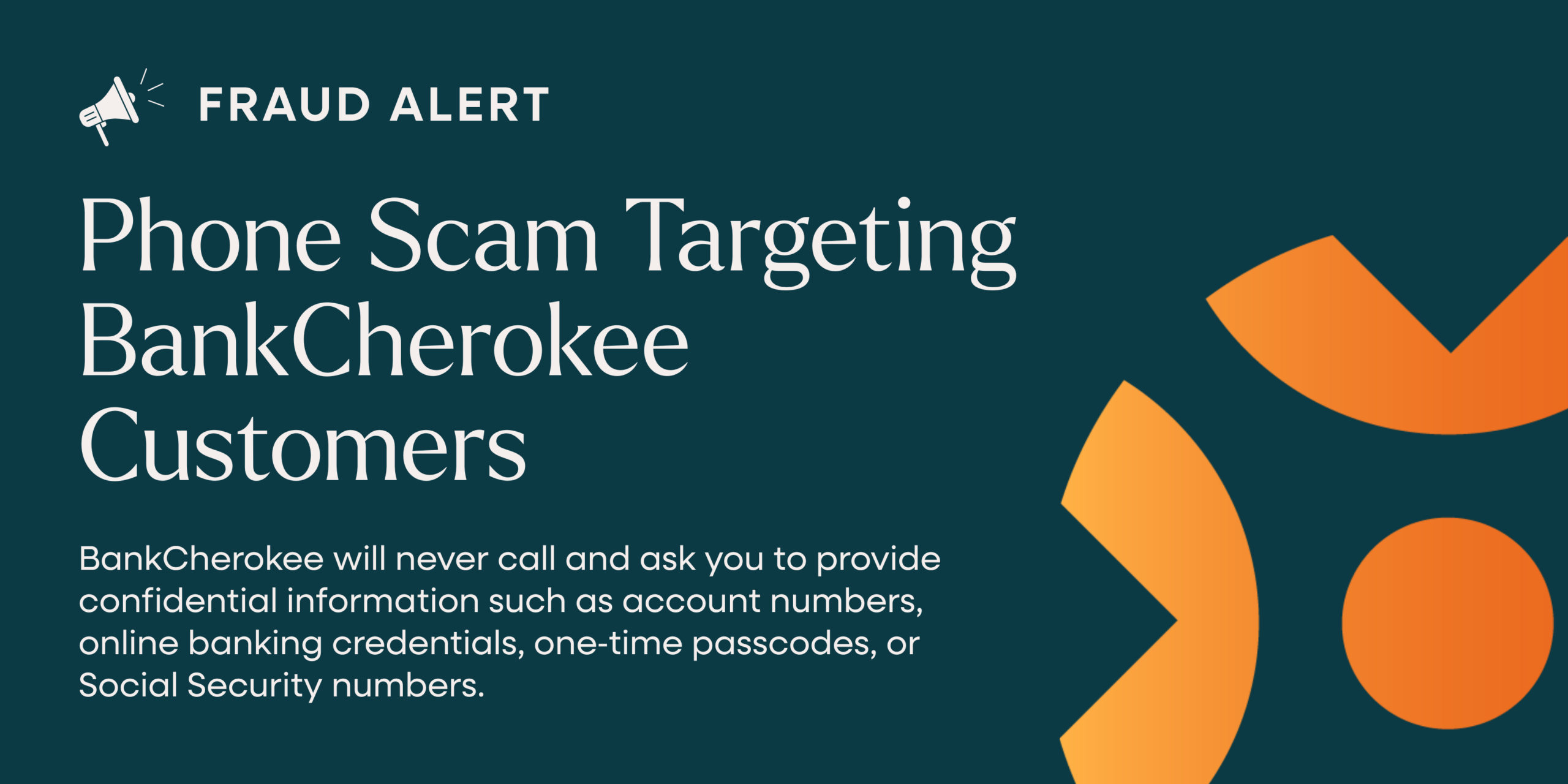 Fraud Alert: Phone Scam Targeting BankCherokee Customers